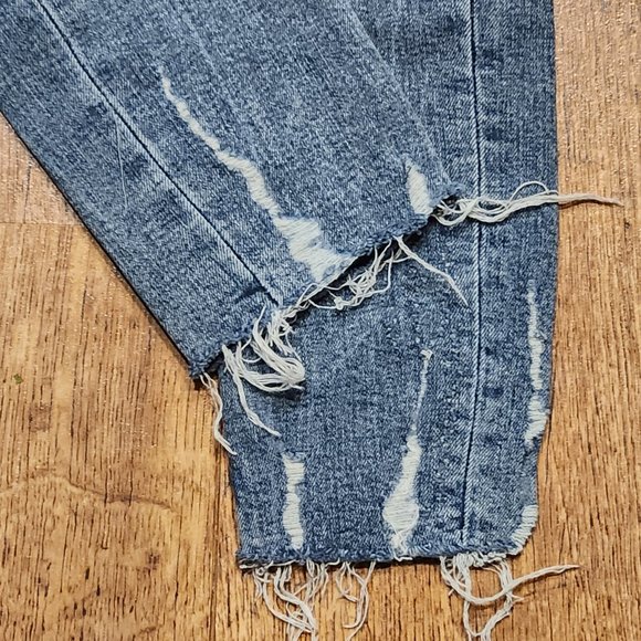 ZARA BASIC Z1975 Women's Distressed Skinny Jeans - Sz 4 - Picture 3 of 7